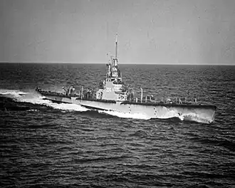 USS Cod (SS-224), about 40 miles south of Block Island, R.I., December 1951