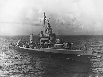 USS Parker (DD-604) at sea, circa 1942