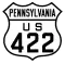 U.S. Route 422 Bypass marker