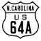 U.S. Highway 64A marker
