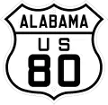 US 80 route marker