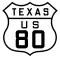 Alternate U.S. Highway 80 marker