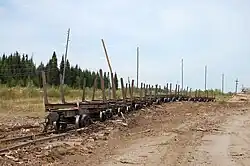 Railway log-cars