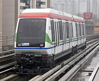 VAL 208NG for the Uijeongbu LRT (U Line)