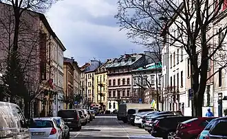 View from the intersection with Jakuba Street to the west