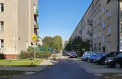 Residential blocks at 24 and 26 Bednarska Street, part of the “clerical quarter”
