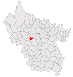 Location in Buzău County