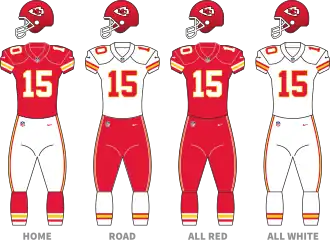 Kansas City Chiefs uniforms