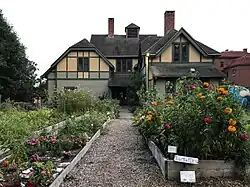Carriage house and stable for Lucian Sharpe, Providence, Rhode Island, 1885.