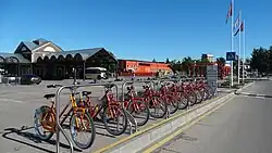 CityBee shared bike station (2017)