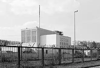 Kahl experimental nuclear power plant, shortly before the demolition of the reactor dome
