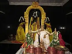 Vaikuntanatha Swamy Temple inner sanctum