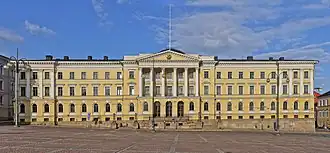 Image 29Government Palace in Helsinki, the Bank's home from 1824 until relocation to its current building in 1883 (from Bank of Finland)