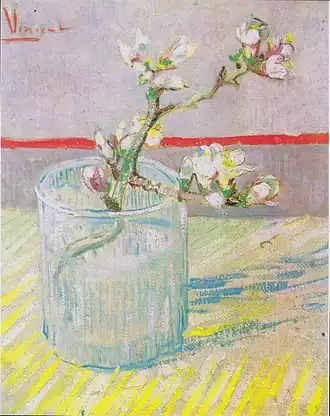 Blossoming Almond Branch in a Glass 1888 Van Gogh Museum, Amsterdam (F392)