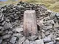 Moel y Llyn trig point, set into one of the cairns