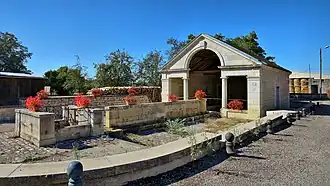 The wash house and fountain in Vaux-le-Moncelot