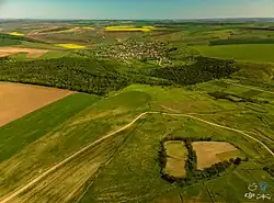 Văleni, viewed from Cetatea