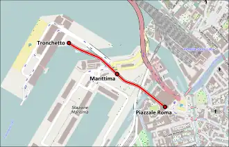 Map of the track