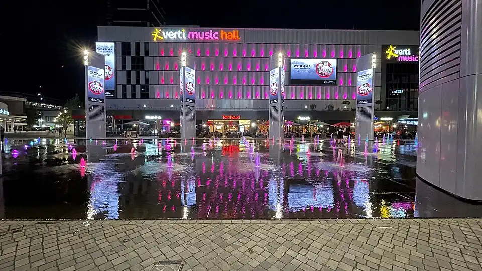 Verti Music Hall on Uber-Platz in Friedrichshain