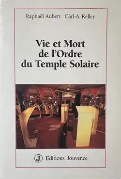 Beige cover with a picture of the Solar Temple's red mirror room in the center