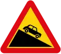 Steep descent
