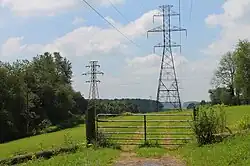 Pylons in Monroe Township
