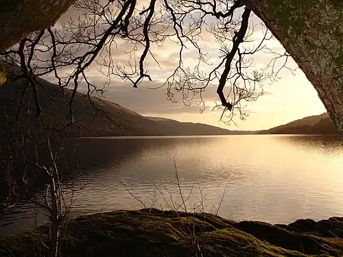 Image 33Loch Lomond in Scotland forms a relatively isolated ecosystem. The fish community of this lake has remained stable over a long period until a number of introductions in the 1970s restructured its food web. (from Ecosystem)