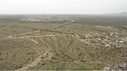 View westward from summit of Silly Mountain, Arizona.