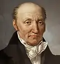 Heinrich (Enrico) Mylius (1769-1854), portrait by Pelagio Palagi (1831) kept at Villa Vigoni