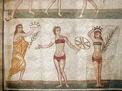 Women, including one in a strophic