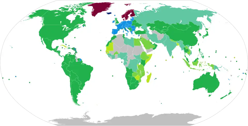 Visa requirements for Icelandic citizens