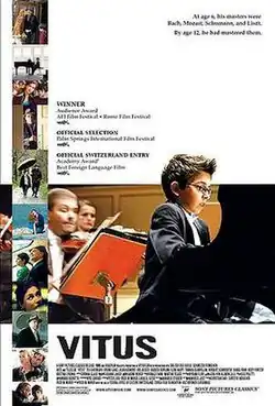 A boy playing the piano