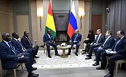 Image 18President Alpha Condé with Russian President Vladimir Putin on 28 September 2017 (from Guinea)