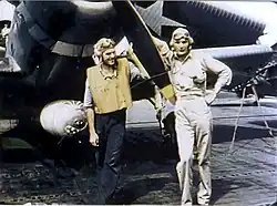 Ens. Gay (right), sole survivor of Devastator attack at Midway