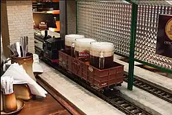 Trainset with beers