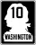 Primary State Highway 10 marker