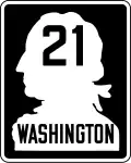 Primary State Highway 21 marker