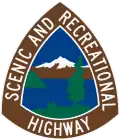 Washington State Scenic and Recreational Highway marker