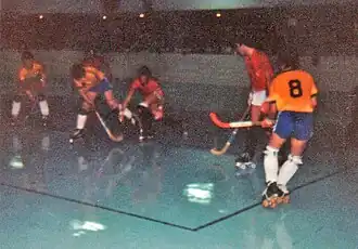 World Games I action in roller hockey