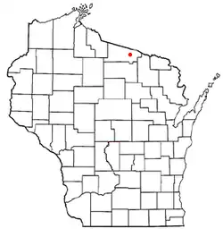Location of Conover, Wisconsin