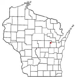 Location of Deer Creek, Wisconsin