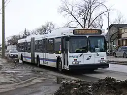 Image 82Winnipeg Transit New Flyer D60LF on Route 77 (from Articulated bus)