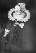1640 portrait of Agneta Köhler (* 1625; † 1640)