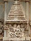 Vishnu and Lakshmi under a Vesara aedicule