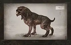 Illustration of a Warg, a dog-like creature