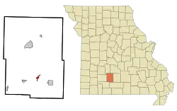 Location of Diggins, Missouri