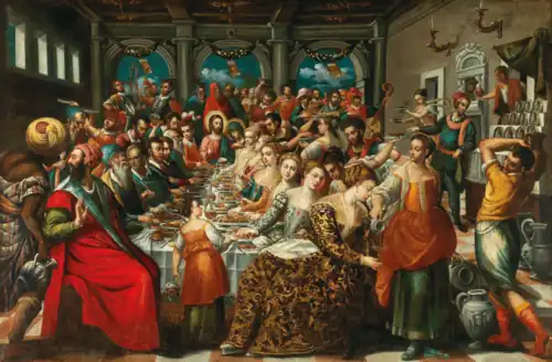 Second Wedding Feast at Cana Attributed to Damaskinos