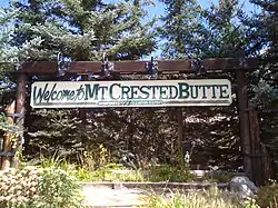 Welcome to Mt. Crested Butte, elevation 9,375 feet (2,858 m)