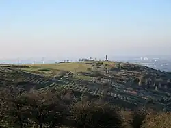 Looking north-west along the top of the Low