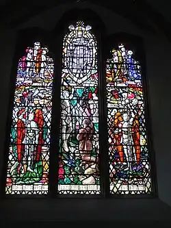 Stained-glass window painted by Walter Camm c.1925